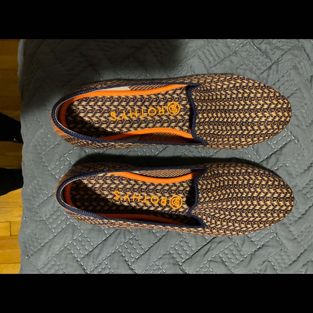 Rothy’s walnut tweed loafers